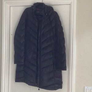 Calvin Klein black down coat. Size L